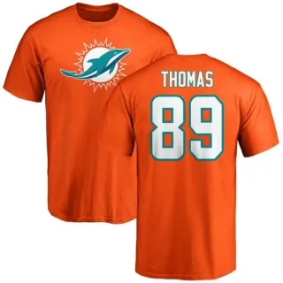 Julius Thomas Miami Dolphins Name & Number Logo T-Shirt - Orange