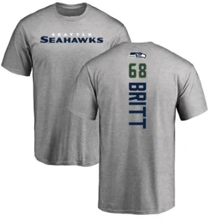 Justin Britt Seattle Seahawks Backer T-Shirt - Ash