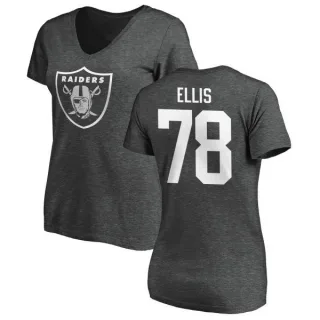 Justin Ellis Women's Oakland Raiders One Color T-Shirt - Ash