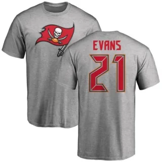 Justin Evans Tampa Bay Buccaneers Name & Number Logo T-Shirt - Ash