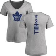 Justin Holl Women's Toronto Maple Leafs Backer T-Shirt - Ash