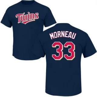 Justin Morneau Minnesota Twins Name & Number T-Shirt - Navy