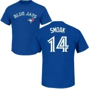 Justin Smoak Toronto Blue Jays Name & Number T-Shirt - Royal