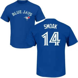 Justin Smoak Toronto Blue Jays Name & Number T-Shirt - Royal