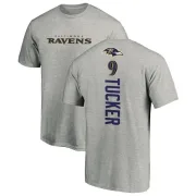 Justin Tucker Baltimore Ravens Backer T-Shirt - Ash