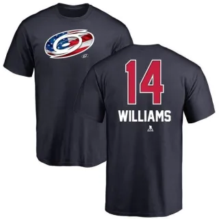 Justin Williams Carolina Hurricanes Name and Number Banner Wave T-Shirt - Navy