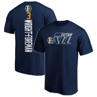 Justin Wright-Foreman Utah Jazz Navy Backer T-Shirt