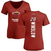 Justise Winslow Women's Miami Heat Cardinal Backer T-Shirt