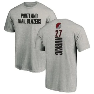 Jusuf Nurkic Portland Trail Blazers Ash Backer T-Shirt