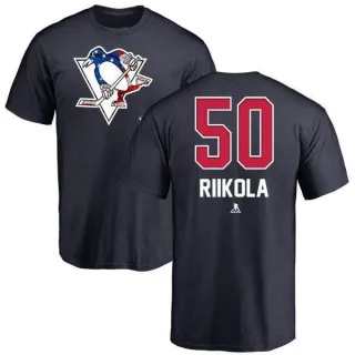 Juuso Riikola Pittsburgh Penguins Name and Number Banner Wave T-Shirt - Navy