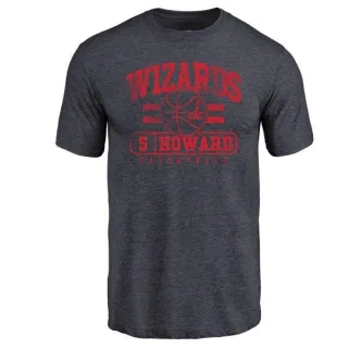 Juwan Howard Washington Wizards Navy Baseline Tri-Blend T-Shirt