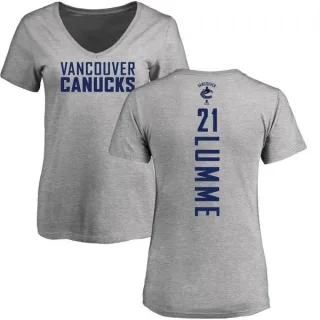 Jyrki Lumme Women's Vancouver Canucks Backer T-Shirt - Ash