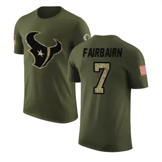 Ka'imi Fairbairn Houston Texans Olive Salute to Service Legend T-Shirt