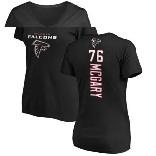 Kaleb McGary Women's Atlanta Falcons Backer Slim Fit T-Shirt - Black