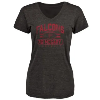 Kaleb McGary Women's Atlanta Falcons Flanker Tri-Blend T-Shirt - Black