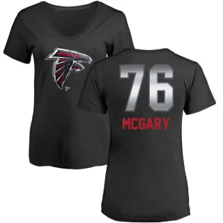 Kaleb McGary Women's Atlanta Falcons Midnight Mascot T-Shirt - Black