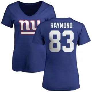 Kalif Raymond Women's New York Giants Name & Number Logo Slim Fit T-Shirt - Royal