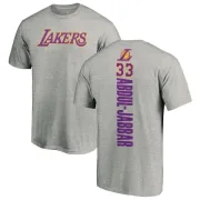 Kareem Abdul-Jabbar Los Angeles Lakers Ash Backer T-Shirt