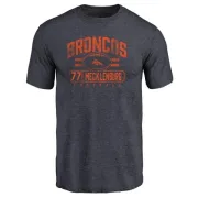 Karl Mecklenburg Denver Broncos Flanker Tri-Blend T-Shirt - Navy