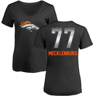 Karl Mecklenburg Women's Denver Broncos Midnight Mascot T-Shirt - Black