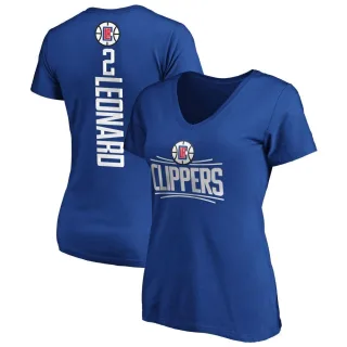 Kawhi Leonard Women's Los Angeles Clippers Royal Backer T-Shirt