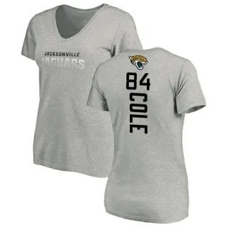 Keelan Cole Women's Jacksonville Jaguars Backer V-Neck T-Shirt - Ash