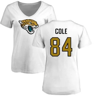 Keelan Cole Women's Jacksonville Jaguars Name & Number Logo Slim Fit T-Shirt - White