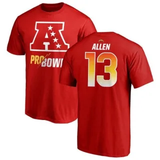 Keenan Allen Los Angeles Chargers AFC 2019 Pro Bowl Red Name & Number T-Shirt