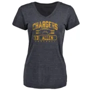 Keenan Allen Women's Los Angeles Chargers Flanker Tri-Blend T-Shirt - Navy