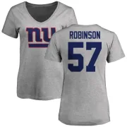 Keenan Robinson Women's New York Giants Name & Number Logo Slim Fit T-Shirt - Ash