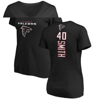 Keith Smith Women's Atlanta Falcons Backer Slim Fit T-Shirt - Black