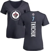 Keith Tkachuk Women's Winnipeg Jets Backer T-Shirt - Navy