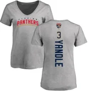 Keith Yandle Women's Florida Panthers Backer T-Shirt - Ash