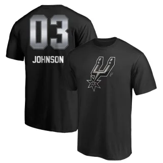 Keldon Johnson San Antonio Spurs Black Midnight Mascot T-Shirt