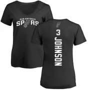 Keldon Johnson Women's San Antonio Spurs Black Backer T-Shirt