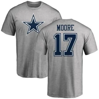 Kellen Moore Dallas Cowboys Name & Number Logo T-Shirt - Ash