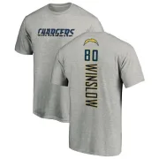 Kellen Winslow Los Angeles Chargers Name & Number T-Shirt - Heather Gray