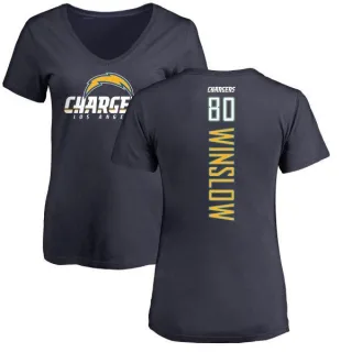 Kellen Winslow Women's Los Angeles Chargers Backer T-Shirt - Navy