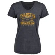 Kellen Winslow Women's Los Angeles Chargers Flanker Tri-Blend T-Shirt - Navy