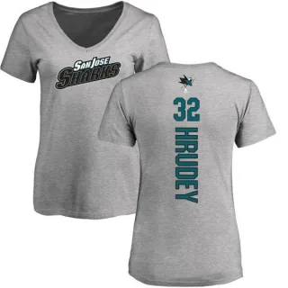 Kelly Hrudey Women's San Jose Sharks Backer T-Shirt - Ash