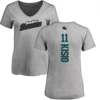 Kelly Kisio Women's San Jose Sharks Backer T-Shirt - Ash