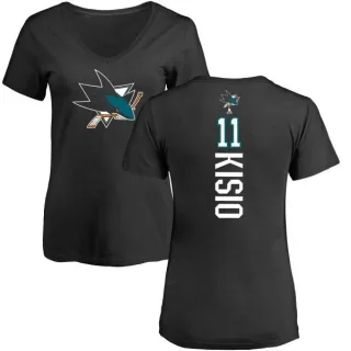 Kelly Kisio Women's San Jose Sharks Backer T-Shirt - Black