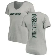 Kelvin Beachum Women's New York Jets Backer V-Neck T-Shirt - Ash