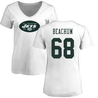 Kelvin Beachum Women's New York Jets Name & Number Logo Slim Fit T-Shirt - White