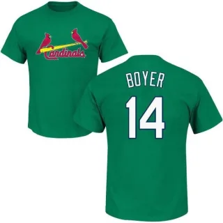 Ken Boyer St. Louis Cardinals St. Patrick's Day Name & Number T-Shirt - Green