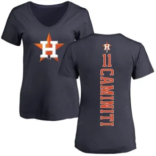 Ken Caminiti Women's Houston Astros Backer Slim Fit T-Shirt - Navy