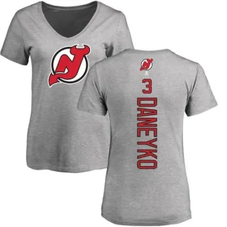 Ken Daneyko Women's New Jersey Devils Backer T-Shirt - Ash