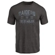 Ken Stabler Oakland Raiders Flanker Tri-Blend T-Shirt - Black