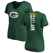 Kenny Clark Women's Green Bay Packers Backer Slim Fit T-Shirt - Green