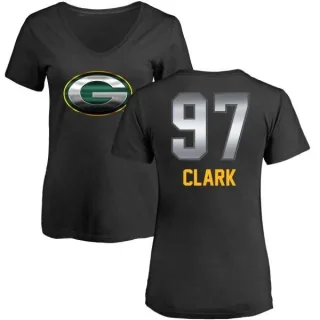 Kenny Clark Women's Green Bay Packers Midnight Mascot T-Shirt - Black